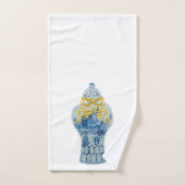 Weihnachtsgow Blue White Ginger Jar Handtuch Set (Handtuch)