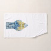 Weihnachtsgow Blue White Ginger Jar Handtuch Set (Handtuch)