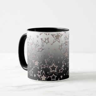 Weihnachtsgradient Glitter Schimmer Konfetti Stern Tasse