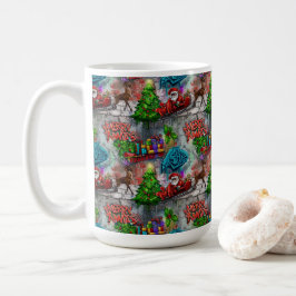 Weihnachtsgraffiti Kaffeetasse