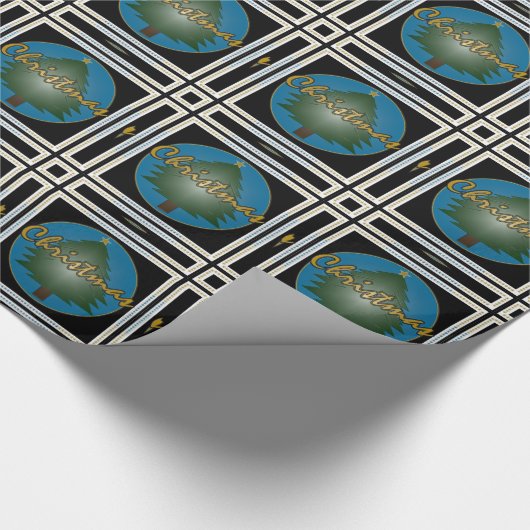 Weihnachtsgrafik Geschenkpapier (Ecke)