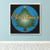 Weihnachtsgrafik Leinwanddruck (Insitu (Holzboden))