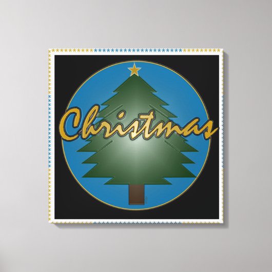 Weihnachtsgrafik Leinwanddruck (Vorderseite)