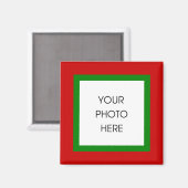 Weihnachtsgrenze Magnet (Vorderseite/Rückseite)