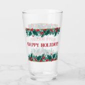 Weihnachtsgrenze mit Text Glas (Rückseite)