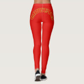 Weihnachtsgrößen S, M, L, XL Leggings (Rückseite)