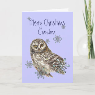 Weihnachtsgroßmutter-, -schneeflocken u. feiertagskarte