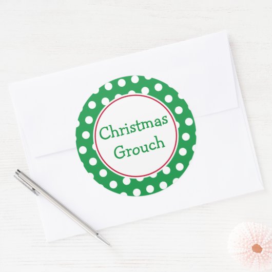 Weihnachtsgrouch Stickers (Umschlag)