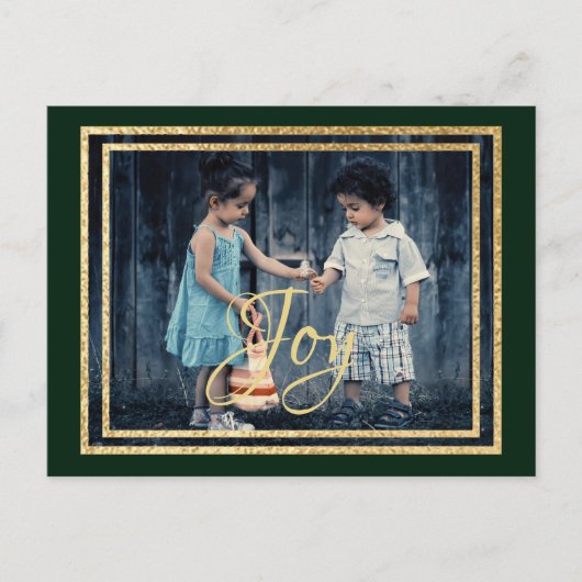 Weihnachtsgruben/Reds/Grüntöne Tinten Einladungspostkarte (Vorderseite)