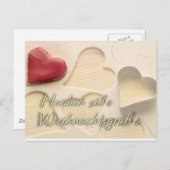 Weihnachtsgruesse Postkarte (Vorne/Hinten)