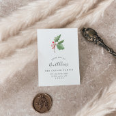 Weihnachtsgrün Änderung der Adresse Beilage Karte