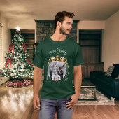Weihnachtsgrün-Bauble-Foto T-Shirt