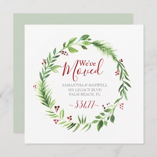 Weihnachtsgrün-Bewegung Ankündigung (Vorne/Hinten)