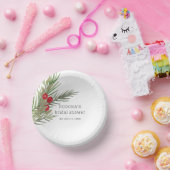 Weihnachtsgrün Brautparty Pappteller (Party)