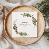 Weihnachtsgrün-Brautparty  Serviette