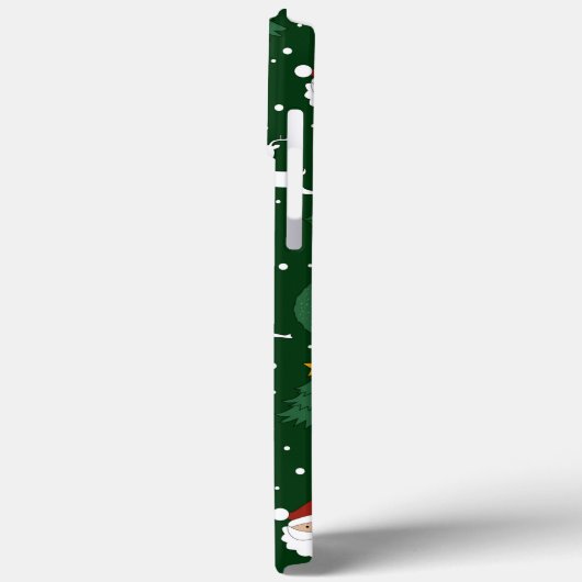 Weihnachtsgrün Case-Mate iPhone Hülle (Rückseite / Links)