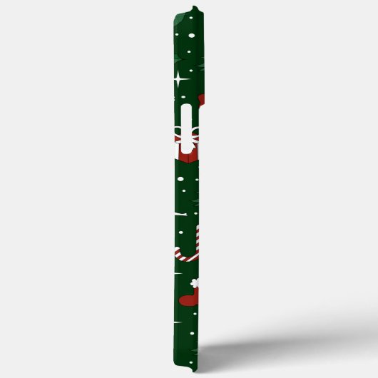 Weihnachtsgrün Case-Mate iPhone Hülle (Rückseite / Rechts)