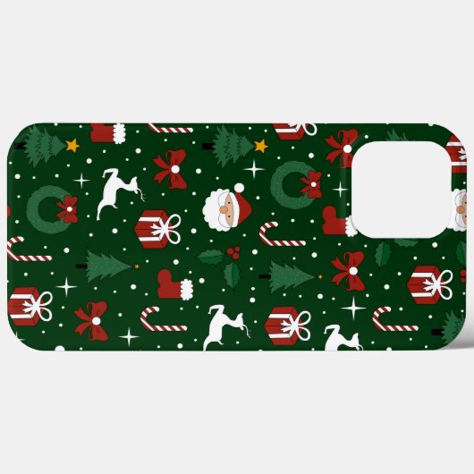Weihnachtsgrün Case-Mate iPhone Hülle (Rückseite (Horizontal))