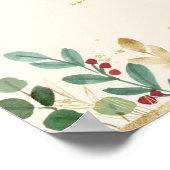 Weihnachtsgrün | Cremekarten und Geschenke nach Ma Poster (Ecke)