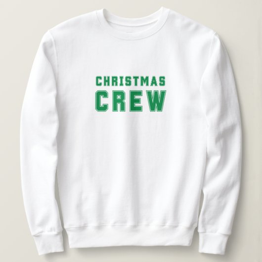 Weihnachtsgrün Crew Sweater Sweatshirt (Design vorne)