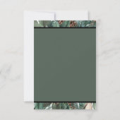 Weihnachtsgrün Dankeschön Karte (Rückseite)