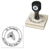 Weihnachtsgrün der Rücksendeadresse Gummistempel (Stempel)