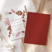 Weihnachtsgrün Elegantes Holiday Open House Einladung