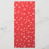 Weihnachtsgrün Foliage Elegante Hochzeit Menükarte (Rückseite)