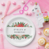 Weihnachtsgrün Foliage Hochzeit Pappteller (Party)