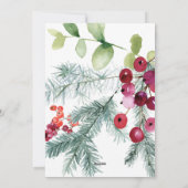 Weihnachtsgrün Foto Feiertagskarte (Rückseite)