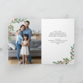 Weihnachtsgrün| Foto Innen Feiertagskarte (Innenseite)