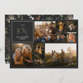 Weihnachtsgrün Freude an botanischem Foto Feiertagskarte (Vorne/Hinten)