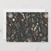 Weihnachtsgrün Freude an botanischem Foto Feiertagskarte (Rückseite)