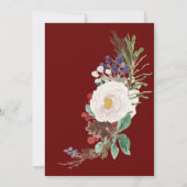 Weihnachtsgrün funkeln Weihnachten Party Einladung (Rückseite)