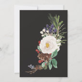 Weihnachtsgrün funkeln Weihnachten Party Einladung (Rückseite)