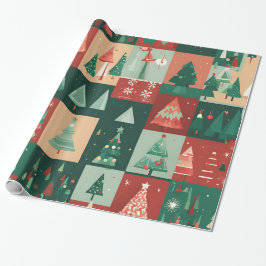 Weihnachtsgrün Geschenkpapier