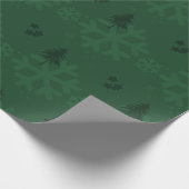 Weihnachtsgrün Geschenkpapier (Ecke)