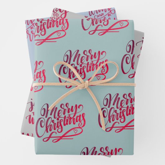 Weihnachtsgrün Geschenkpapier Set (Beispiel)