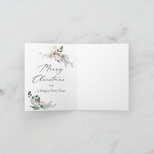 Weihnachtsgrün Gold Snowflakes Nutcracker (Innenseite)