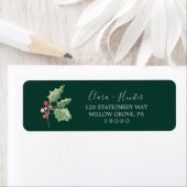 Weihnachtsgrün | Green Return Address Label (Insitu)