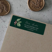 Weihnachtsgrün | Green Return Address Label