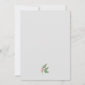 Weihnachtsgrün Gutes Foto Feiertagskarte (Rückseite)