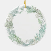 Weihnachtsgrün im Gedächtnis des Vaters Keramik Ornament (Hinten)
