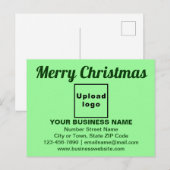 Weihnachtsgrün im Geschäft Postkarte (Vorne/Hinten)