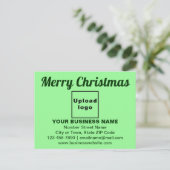 Weihnachtsgrün im Geschäft Postkarte (Stehend Vorderseite)