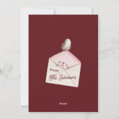 Weihnachtsgrün im Wasser Personalisiert Feiertagskarte (Rückseite)