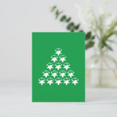 Weihnachtsgrün jetzt Sternenbaum Postkarte (Stehend Vorderseite)