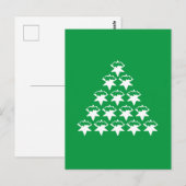 Weihnachtsgrün jetzt Sternenbaum Postkarte (Vorne/Hinten)