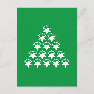 Weihnachtsgrün jetzt Sternenbaum Postkarte