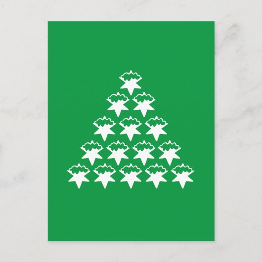 Weihnachtsgrün jetzt Sternenbaum Postkarte (Vorderseite)